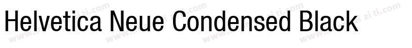 Helvetica Neue Condensed BlackCond字体转换
